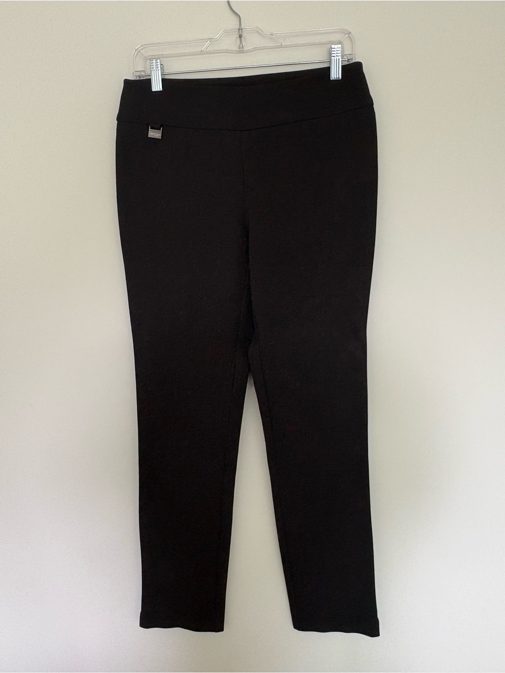 Lisette L Montreal Pull On Slim Crop Ankle Pants Black